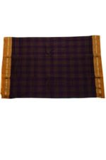 checks and strips chikki Border Sarees