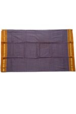 checks and strips chikki Border Sarees