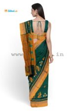 Ilkal Silk by Cotton Kasuti Work Saree