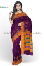 Ilkal Silk by Cotton Kasuti Work Saree