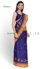 Ilkal Silk by Cotton Kasuti Work Saree