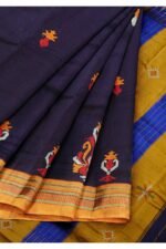 Ilkal Silk by Cotton Kasuti Work Saree