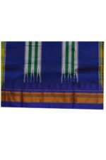 Ilkal Silk by Cotton Big Checks Temple border Saree