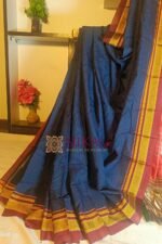 Ilkal Handloom Silk by Cotton Small Checks Chikki Paras Saree