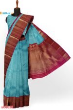 ILKAL HANDLOOM LUXURY DADI TIRKI WEDDING SAREE