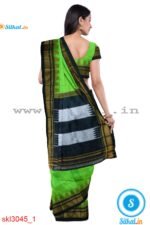 PRE-ORDER: ILKAL HANDLOOM LUXURY DADI TIRKI TEMPLE BORDER SILK SAREE