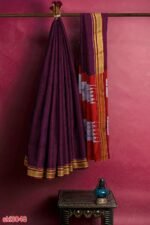 ILKAL HANDLOOM SILK BY COTTON SMALL CHECKS CHIKKI PARAS SAREES