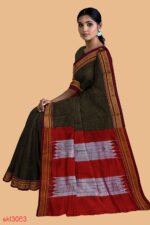 ILKAL HANDLOOM SILK BY COTTON SMALL CHECKS CHIKKI PARAS SAREES