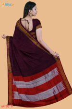 ILKAL HANDLOOM SILK BY COTTON SMALL CHECKS CHIKKI PARAS SAREES