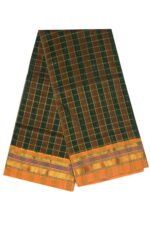 Ilkal Silk by Cotton Big Checks Patti Pallu Sarees