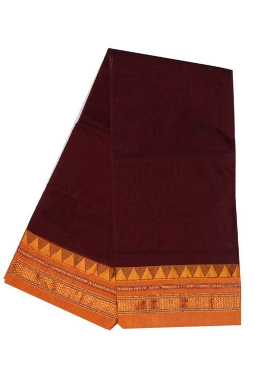 Ilkal Silk by Cotton plane Saree Patti Pallu