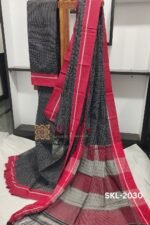 PATTEDA ANCHU PURE COTTON GANGA JAMUNA HANDWOVEN SAREE