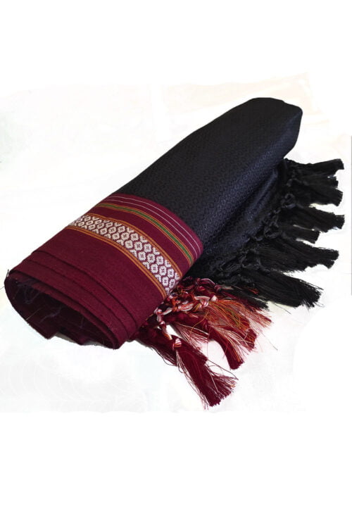 Guledgudda Khana Cotton Silk Fabrics Duppatta With Tassels