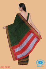 ILKAL HANDLOOM SILK BY COTTON SMALL CHECKS CHIKKI PARAS SAREES