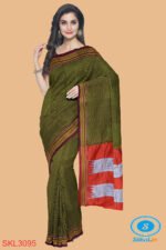 ILKAL HANDLOOM SILK BY COTTON SMALL CHECKS CHIKKI PARAS SAREES