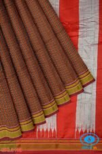 ILKAL HANDLOOM SILK BY COTTON SMALL CHACKS CHIKKI PARAS SAREES