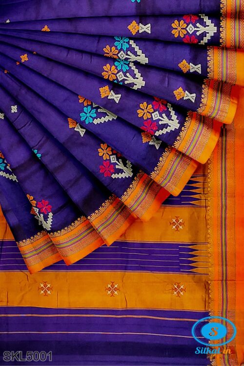 ILKAL SILK SAREE WITH KASUTI WORK