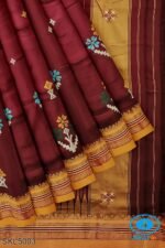 ILKAL SILK SAREE WITH KASUTI WORK