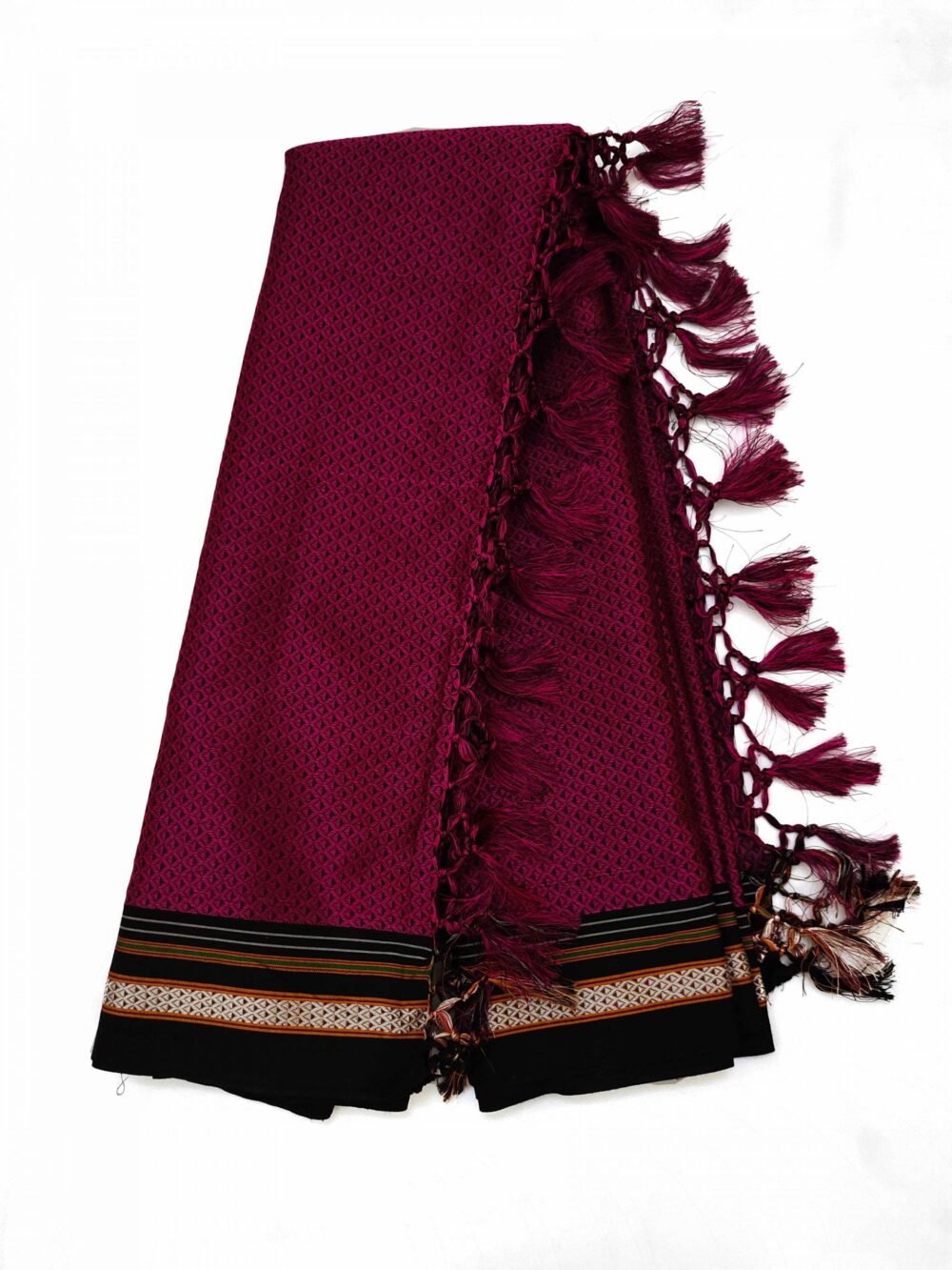 GULEDGUDDA KHANA COTTON DUPPATTA WITH TASSELS