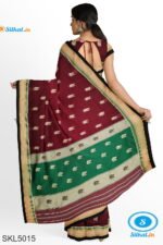 ILKAL MAYURI SAREE WITH CHIKKI BORDER