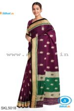 ILKAL MAYURI SAREE WITH CHIKKI BORDER