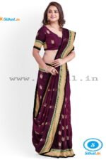 ILKAL MAYURI SAREE WITH CHIKKI BORDER