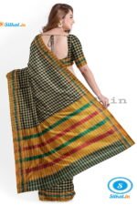 ILKAL COTTON SMALL CHECKS SAREE WITH GOMI BORDER