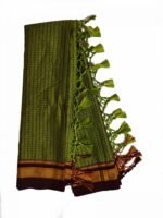 GULEDGUDDA KHANA COTTON DUPPATTA WITH TASSELS