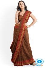 ILKAL EMBOZ SAREE WITH TEMPLE BORDER