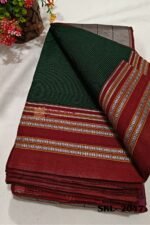 ILKAL VISCOSE SILK KADDI SAREE WITH GOMI BORDER