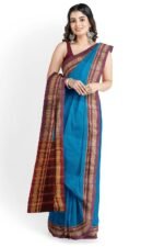 ILKAL SEMI SILK SAREE WITH CHIKKI PARAS BORDER