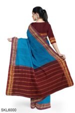 ILKAL SEMI SILK SAREE WITH CHIKKI PARAS BORDER