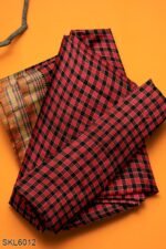 ILKAL COTTON SMALL CHECKS SAREE WITH THODA PARAS BORDER