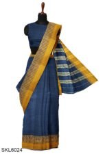 NARAYAN PETH PLAIN MASRISE COTTON SAREE WITH PATTI PALLU