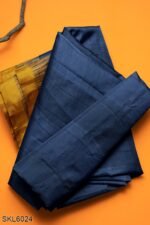 NARAYAN PETH PLAIN MASRISE COTTON SAREE WITH PATTI PALLU