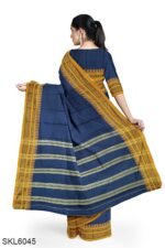 NARAYAN PETH PLAIN COTTON SAREE WITH PATTI PALLU