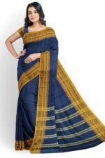 NARAYAN PETH PLAIN COTTON SAREE WITH PATTI PALLU