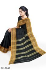 NARAYAN PETH PLAIN COTTON SAREE WITH PATTI PALLU