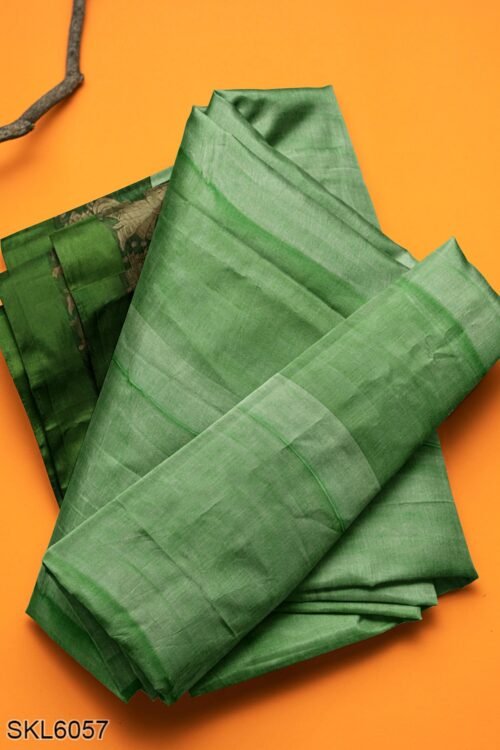 NARAYAN PETH PLAIN COTTON SAREE WITH PATTI PALLU