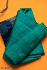 NARAYAN PETH PLAIN COTTON SAREE WITH PATTI PALLU