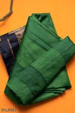 NARAYAN PETH PLAIN COTTON SAREE WITH PATTI PALLU