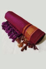 GULEDGUDDA KHANA COTTON DUPPATTA WITH TASSELS