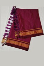 GULEDGUDDA KHANA COTTON DUPPATTA WITH TASSELS