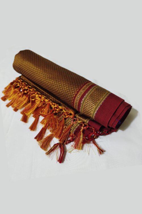 GULEDGUDDA KHANA COTTON DUPPATTA WITH TASSELS