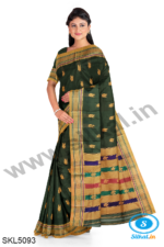 ILKAL MAYURI SAREE WITH CHIKKI BORDER