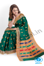 ILKAL MAYURI SAREE WITH CHIKKI BORDER