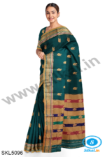 ILKAL MAYURI SAREE WITH CHIKKI BORDER