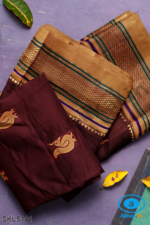 ILKAL MAYURI SAREE WITH CHIKKI BORDER