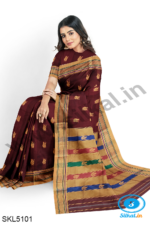 ILKAL MAYURI SAREE WITH CHIKKI BORDER