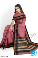 ILKAL EMBOZ SAREE WITH TEMPLE BORDER